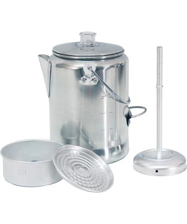 Texsport Aluminum 9 Cup Percolator Coffee Maker | Outdoor Camping Essential - Buy Online on GoSupps.com