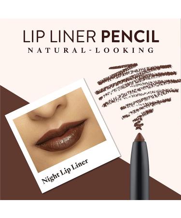 Mented Cosmetics Dark Brown Waterproof Lip Liner - Vegan Cruelty-Free Matte Lip Pencil for Black Women - Buy Online on GoSupps.com