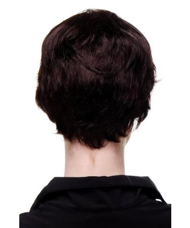 100% Human Hair Short Wavy Women's Wig - Dark Brown | Cheeky Style 9908HH-4 | International Shipping Available - Buy Online on GoSupps.com