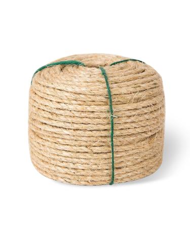 Yangbaga Cat Scratching Post Replacement, Sisal Rope for Cats, 1/4 inch Diameter, Natural Fiber Dye Free 66FT