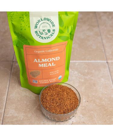 Organic Roasted Almond Meal - Golden Roast for Flavorful Baked Goods | 1lb - Gluten-Free, Vegan, Paleo Friendly - Buy Online on GoSupps.com