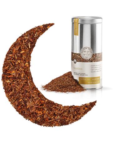 Golden Moon Rooibos Tea - Organic Herbal Tea - Caffeine-Free - Loose, Non-GMO - Travel Tin (30 Servings) 1 Count (Pack of 1)