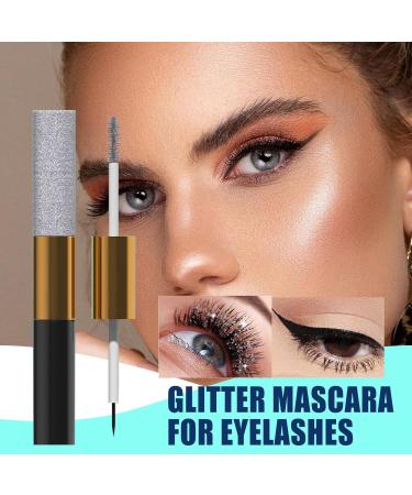 Glitter Mascara Glitter Eye Makeup Smudge-Proof Mascara Lashes and Brows Makeup Eye Liner Mascara Glitter Lashes Mascara Eye Makeup for Lashes Smudge-Proof Glitter Mascara - Buy Online on GoSupps.com
