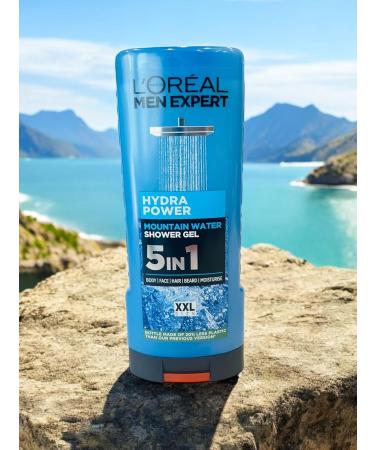 men expert 5 IN 1 Hydra Power Mountain Water Shower Gel XXL 400ml - Buy Online on GoSupps.com