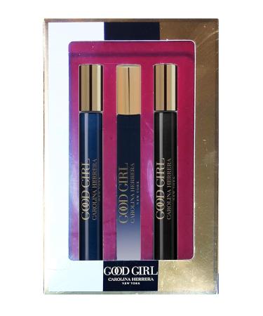 Carolina Herrera Good Girl Womens Perfume 3 Pc Rollerball Mini Gift Set Assorted 0.33 Fl Oz (Pack of 3) - Buy Online on GoSupps.com