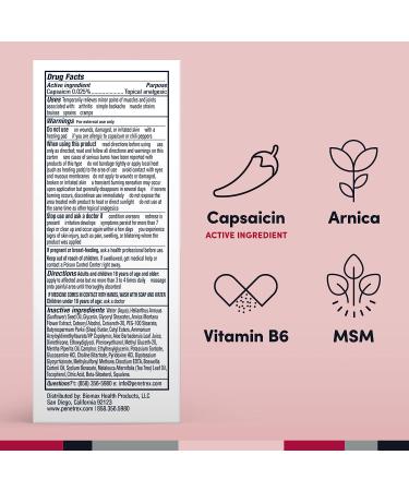 Penetrex Warming Pain Relief Cream with Capsaicin, Arnica, Vitamin B6 & MSM - 2 oz - Buy Online on GoSupps.com
