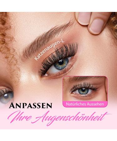 Calailis Individual Eyelash Extensions - 280 PCs DIY Cluster Eyelashes | 0.07-30D + 40D D Curl Volume Lashes at Home - Buy Online on GoSupps.com
