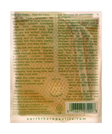 Earth Therapeutics Super Loofah Wash Cloth - Exfoliating Bath Care - Buy Online on GoSupps.com
