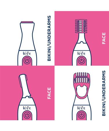 Veet Precision Trimmer White 2 - Easy and Gentle Hair Removal - Buy Online on GoSupps.com