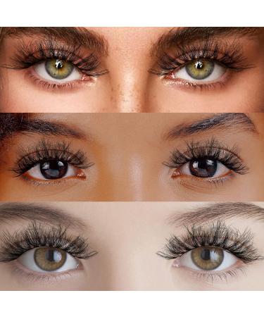 25mm 3D False Eyelashes - Handmade Dramatic Fluffy Lashes (3 Pairs) for Gorgeous Eyes | International Shipping - Buy Online on GoSupps.com