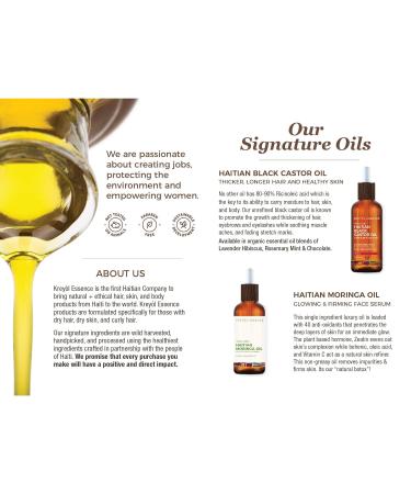 Kreyol Essence Mr. Wonderful Oils of Haiti Duo Haitian Black Castor Oil Original 2 fl oz and Haitian Moringa Oil 15 ml - Buy Online on GoSupps.com