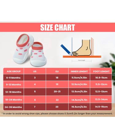 Dookeh Baby Shoes Soft Sole Sneakers | 9-12 Months | Pinkleopard Design - Buy Online on GoSupps.com