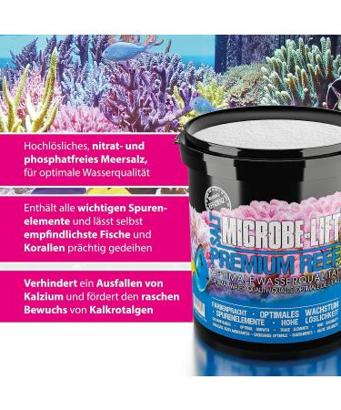 Microbe-Lift Premium Reef Salt - 10 kg | Quality Sea Salt for Coral Care | Fast Solubility & Long-Term Growth - Buy Online on GoSupps.com