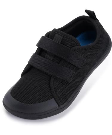 WHITIN Kids Barefoot Shoes | Wide Minimalist Sneakers for Boys Girls 29 EU Wide All Black