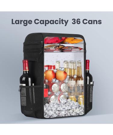 ZAKEEP Cooler Backpack - 36 Can Leakproof Multifunctional Cooler Backpack for Camping & BBQ - Black - Buy Online on GoSupps.com