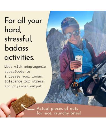 Send Bars Plant Protein Bars with Greens - Lemon Cherry (8 Bars) | Boost Focus & Stress Tolerance with Organic Ingredients - Buy Online on GoSupps.com