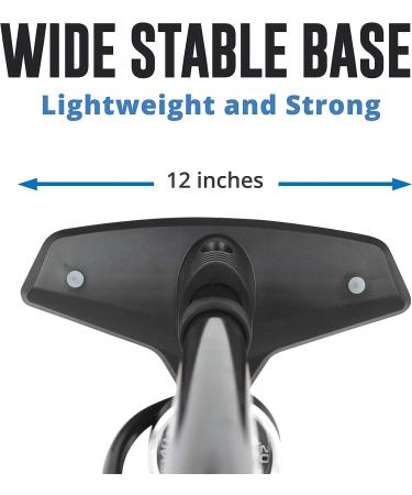 Vibrelli Bike Floor Pump with Gauge - 160 PSI High Pressure Presta & Schrader Valve, Glueless Puncture Kit Included - Black - Buy Online on GoSupps.com