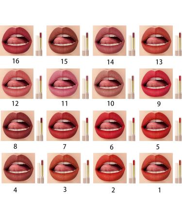 NVOQILIN Matte Lipstick Shiny Waterproof Not Easy To Fade Long Lasting Lipstick for Women Girls - Buy Online on GoSupps.com