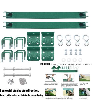 BETOOLL Glider Swing Brackets - 400lbs Weight Capacity for Play Set Horse Glider Swing Sets - Buy Online on GoSupps.com