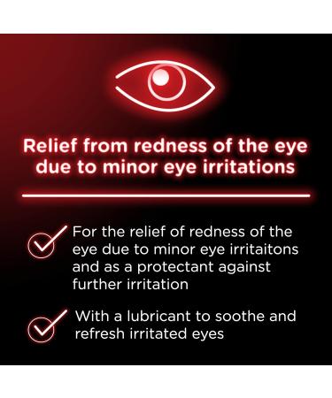 Visine Red Eye Hydrating Comfort - Lubricant & Redness Reliever Eye Drops 12 fl oz - Buy Online on GoSupps.com