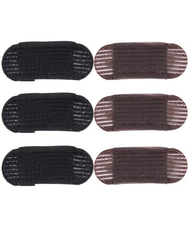 SOLUSTRE 6 Pieces Puff Hair Head Cushion Invisible Hair Base Clip Fluffy Hair Pad Clip Nylon Diy Hair Styling for Women Lady