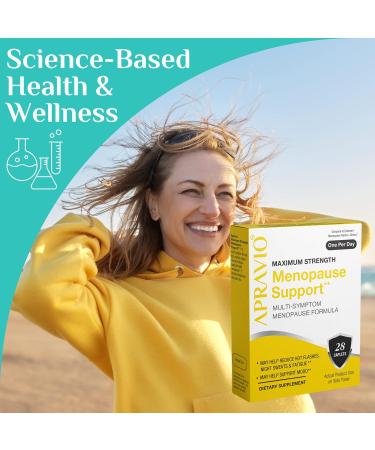 APRAVIO Menopause Support | Hormone Balance & Menopause Relief for Women | Reduce Hot Flashes, Night Sweats & Mood Swings | Maximum Strength Formula | 28ct - 28 Servings - Buy Online on GoSupps.com