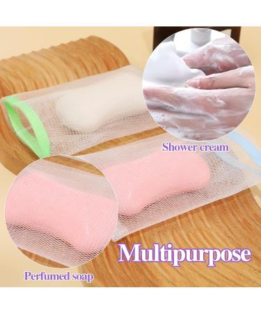 20 PCS Exfoliating Mesh Soap Saver Pouches - Drawstring Bubble Foam Bags for Shower & Face Cleansing Assorted Colors 4.7 x 3.5 inches - Buy Online on GoSupps.com