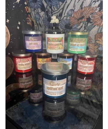 Mountain Rain Hand-Pour Scented Candle | 8oz 50-60+ Hour Burn | Aromatherapy for Home & Office | Promote Peace & Calmness - Blue & Teal - Buy Online on GoSupps.com