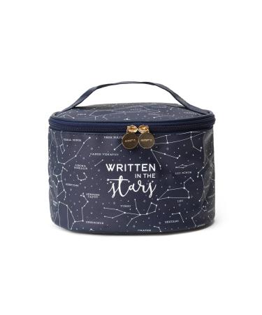 Legami Cosmetic Bag Spacious Makeup Bag Zipper Inside Pockets Brush Holder for Travel 21 x 19 cm Stars Casual
