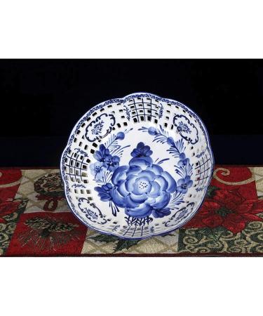 Fruit Basket Bowl Porcelain Fruit Bowl for Kitchen Counter Chinese Retro Candy Fruit Bowl Server Ceramic Decorative Fruit Basket Fruit Bowls - Buy Online on GoSupps.com