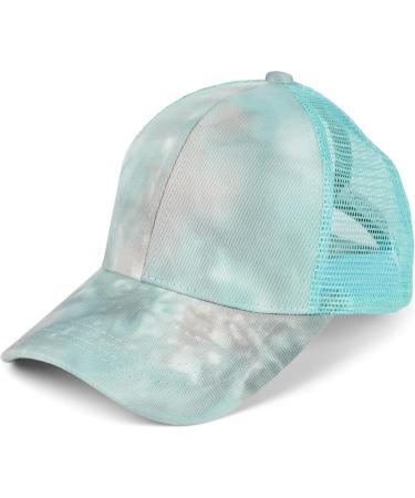 Stylbreaker Women s Ponytail Baseball Cap - Adjustable Batik Look with Mesh Gray-Turquoise Velcro Fastener - Perfect for Any Outdoor Activity - Buy Online on GoSupps.com