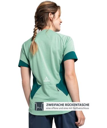 Sch ffel Women's Auvergne L Cycling Jersey - Quick-Drying Odor-Inhibiting Functional Shirt with Pockets in Matcha Mint (Size 38) - International Shipping Available - Buy Online on GoSupps.com