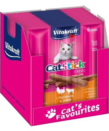Vita power - cat -stick cat -stick mini - with turkey and lamb - feed for cats - 10 fresh bags with 6 g chopstick turkey and lamb 36 g (10 pack) - Buy Online on GoSupps.com