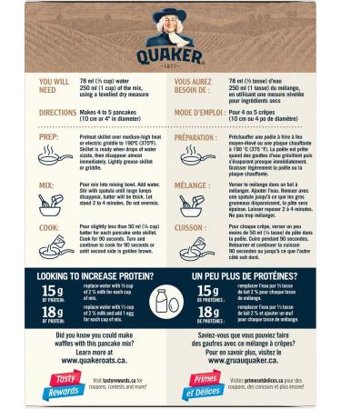 Quaker Protein Pancake Mix 650g Pack of 1 High Protein 650 g (Pack of 1) - Buy Online on GoSupps.com