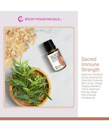 Rocky Mountain Oils Sacred Immune Strength Essential Oil Blend - 15ml - Boost Immunity Aromatherapy Natural Remedies Diffuser & Topical Use - Buy Online on GoSupps.com