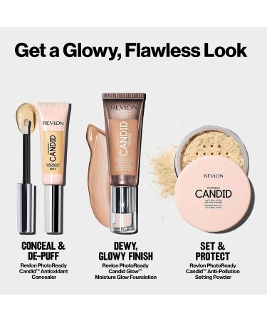 Revlon PhotoReady Candid Glow Anti-Pollution Foundation with Vitamin E & Prickly Pear Oil - Honey Beige 0.75 oz - Buy Online on GoSupps.com