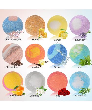 Bath Bombs Gift Set-Organic Natural Essential Oils Relax and Moisturize Skin BOENFU Luxury Spa Bomb Gifts for Girl Mom Kids Wife When Birthday Mother's Day Christmas Anniversary (12-Pack) - Buy Online on GoSupps.com