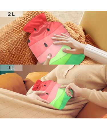 Colorful 1L Heat Bottle - Durable Warm-Up Bag for Pain Relief & Heat Therapy | Abstract Watermelon Design - Buy Online on GoSupps.com