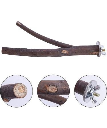 Deloky 8PCS Natural Wood Bird Perch Stand for Parrotlets, Budgies, Cockatiels - Wooden Platform Cage Accessories for Parakeets & Lovebirds - Buy Online on GoSupps.com