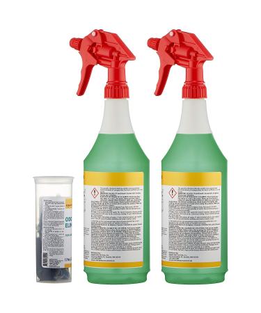 AmazonCommercial Dissolvable Odor Eliminator Kit | 2 Sprayer Bottles & 12 Refill Pacs - Buy Online on GoSupps.com