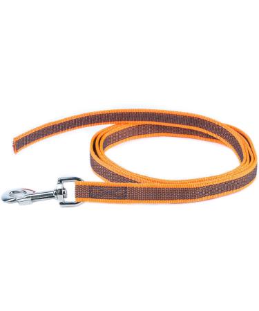 IDC Color & Gray Rubberized Leash - 20mm x 2m Without Loop | Durable Stylish Orange-Gray Dog Leash for International Shipping - Buy Online on GoSupps.com
