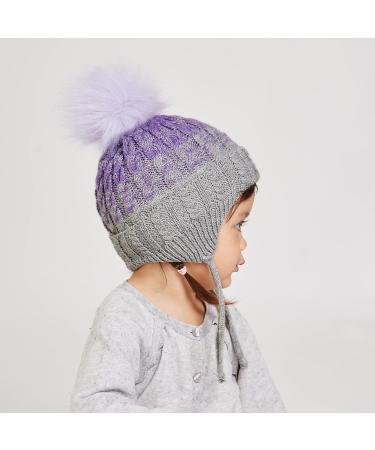 LANGZHEN Toddler Winter Hat - Fleece Lined Beanie for Kids 2-4 Years, Grey-Mix - Buy Online on GoSupps.com
