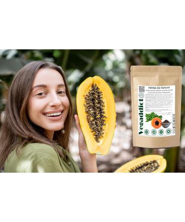 100% Natural Dried Papaya Seeds | High Enzyme Papaya (Papain) | No Additives | Vegan | Lab Tested | Gluten & Lactose Free | Ethical & Ecological | 25g - Buy Online on GoSupps.com