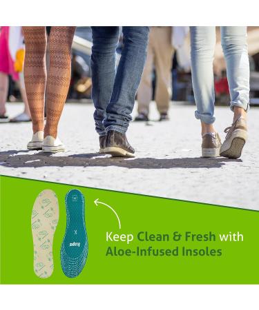Kaps Ultrafresh Adult Insoles with Odour Eliminator and Aloe Infusion - Perfect for Women & Men in Boots, Sneakers, and Formalwear - Buy Online on GoSupps.com