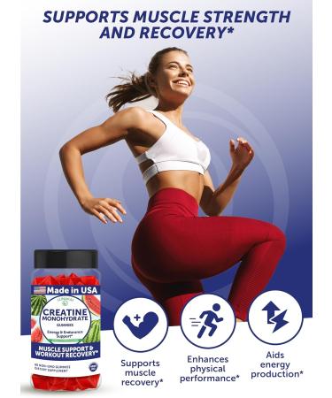 Lunakai USA Made Energy B12 & Creatine Monohydrate Gummies Bundle Daily Energy & Muscle Support 60 Non-GMO Gummies Each - Buy Online on GoSupps.com