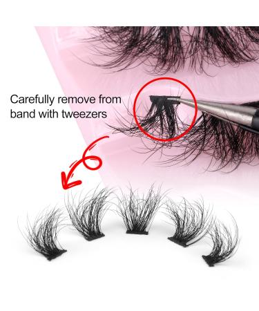 Zegaine 5 Pairs MISCHA-2 18mm Cluster Wispy False Mink Lashes Pack - 60 Pack - Buy Online on GoSupps.com