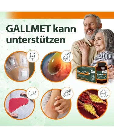 Buy GALLMET Mix 60x Ox Bile Capsules 100mg + Herbs 37.5mg - EU Made for Improved Digestion & Liver Health - International Shipping - Buy Online on GoSupps.com
