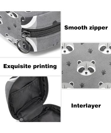 Raccoon Pattern Sanitary Napkin Storage Bag | Portable Menstrual Period Kit Pouch - Color 4 - Buy Online on GoSupps.com