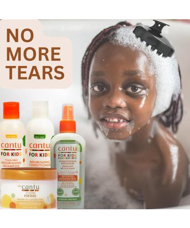 Kids Shampoo Curl Defining Brush & Detangler Comb Set Bundle 5 Items with Cantu Kids Shampoo and Conditioner & Cantu Leave-in Conditioner Curly Hair Products with Shea Butter & Coconut Oil - Buy Online on GoSupps.com
