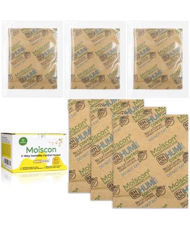 WISESOR 45 pieces 62 % RH 8 gram two-way moisture control Packs for storing 28 ml herbs size 8 moisture control packages individually packed 45 pack